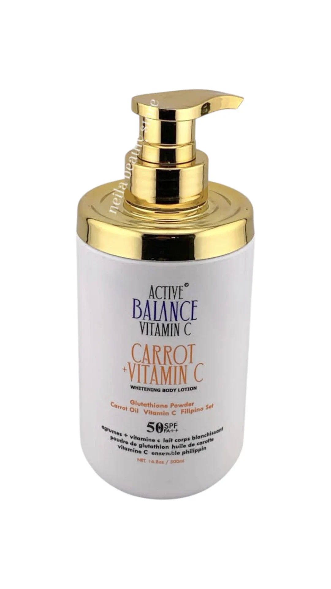 Active Balance Vitamin C Carrot+Vitamin C Brightening Body Lotion - 500Ml