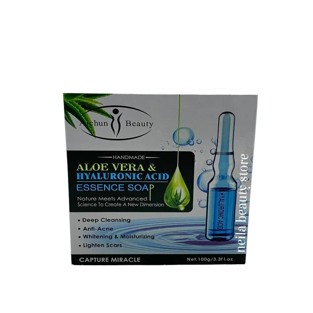 Aichun Beauty Aloe Vera & Hyaluronic Acid Brightening Soap - 100Grm