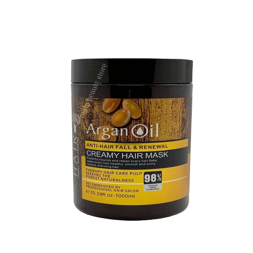 Argan Anti-Hair Fall And Renewal Creamy Hair Mask - 1000Ml