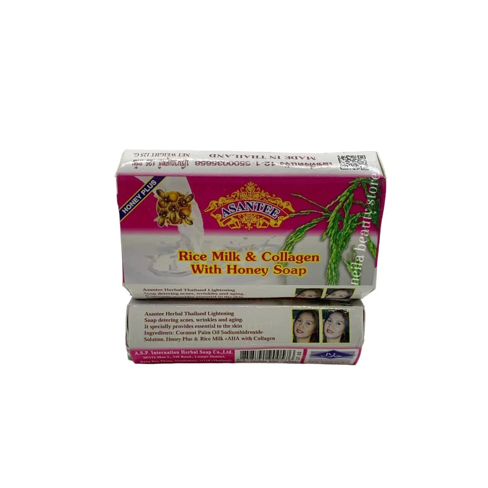 Asantee Rice Milk And Collagen With Honey Soap - 125Grm