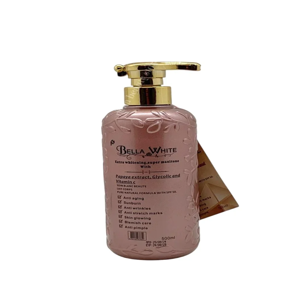 Bella White Extra Brightening With Papaya Extract, Glycolic Acid And Vitamin C - 500Ml