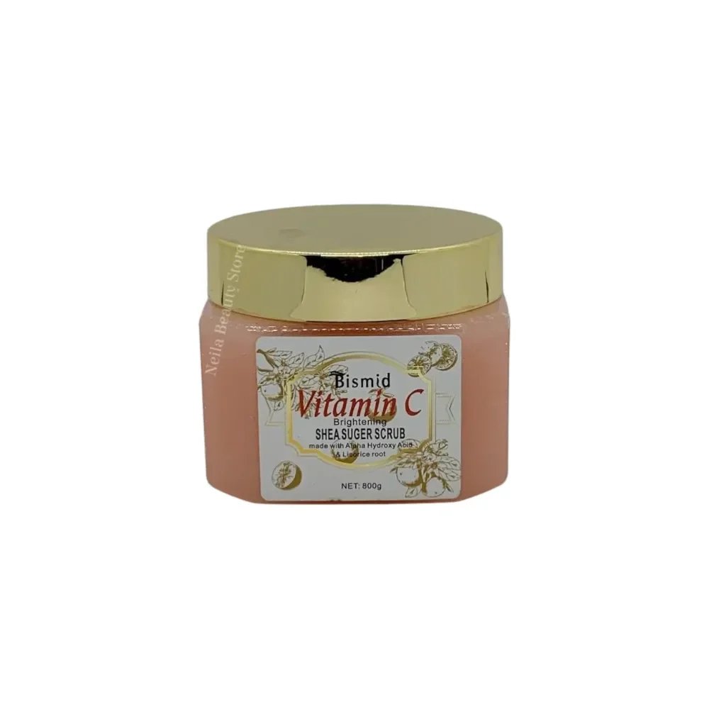 Bismid Vitamin C Brightening Shea Butter Sugar Scrub - 800Grm