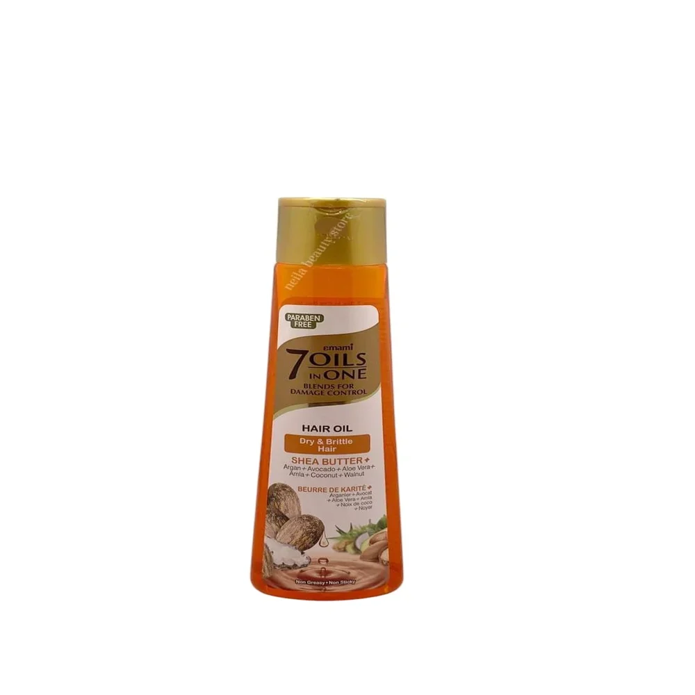 Emami 7Oils In One Shea Butter Oil For Dry Brittle Hair - 200Ml
