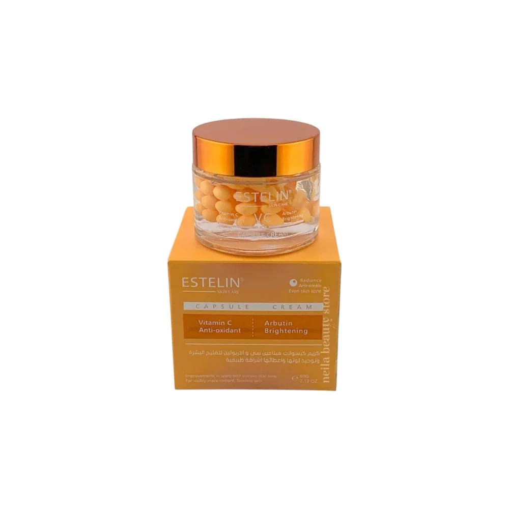 Estelin-Vitamin-C-Arbutin-Antioxidant-Brightening-Capsule-Cream-60grm Estelin Vitamin C + Arbutin Antioxidant Brightening Capsule Cream - 60Grm