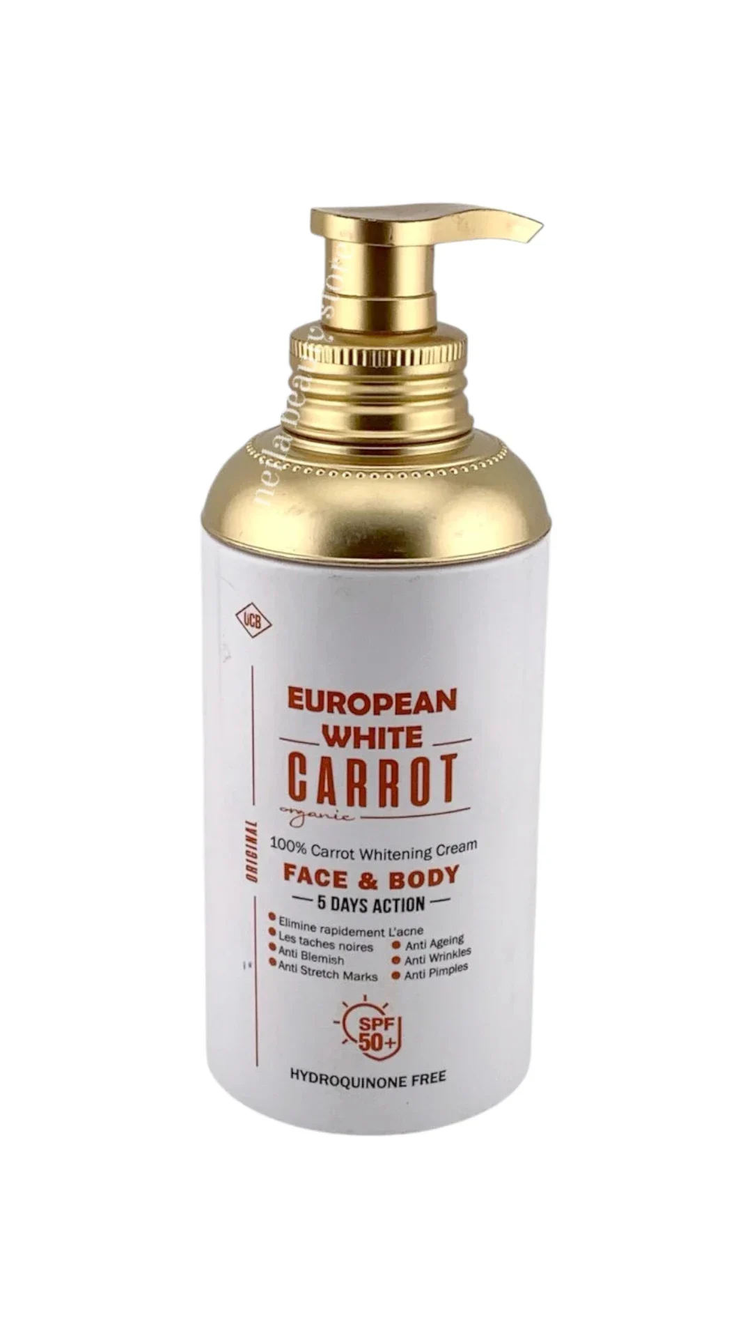 European White Carrot Organic Body Lotion,Spf50 - 500Ml