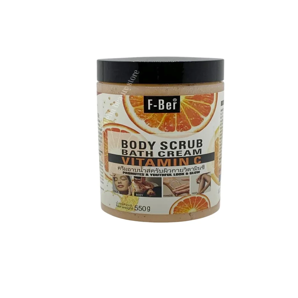 F-Ber Vitamin C Brightening Scrub Bath Cream - 550Grm