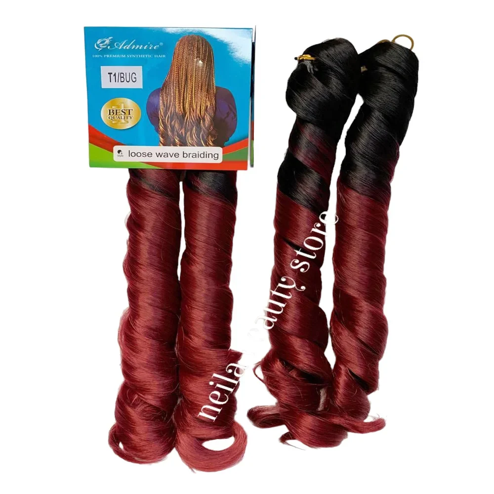 French Curl loose Wave Braiding. #T1/Bug