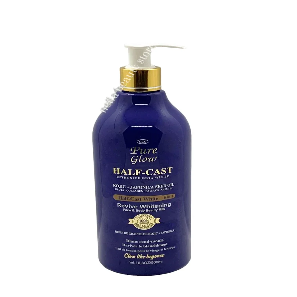 GCC Pure Glow Half-Cast Kojic+Japonica Seed Oil Revive Brightening Beauty Milk - 500ml
