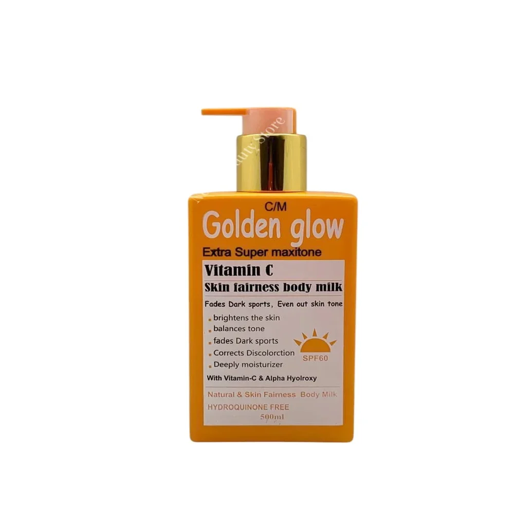 Golden Glow Extra Super MaxiTone Vitamin C Skin Fairness Body Milk - 500Ml