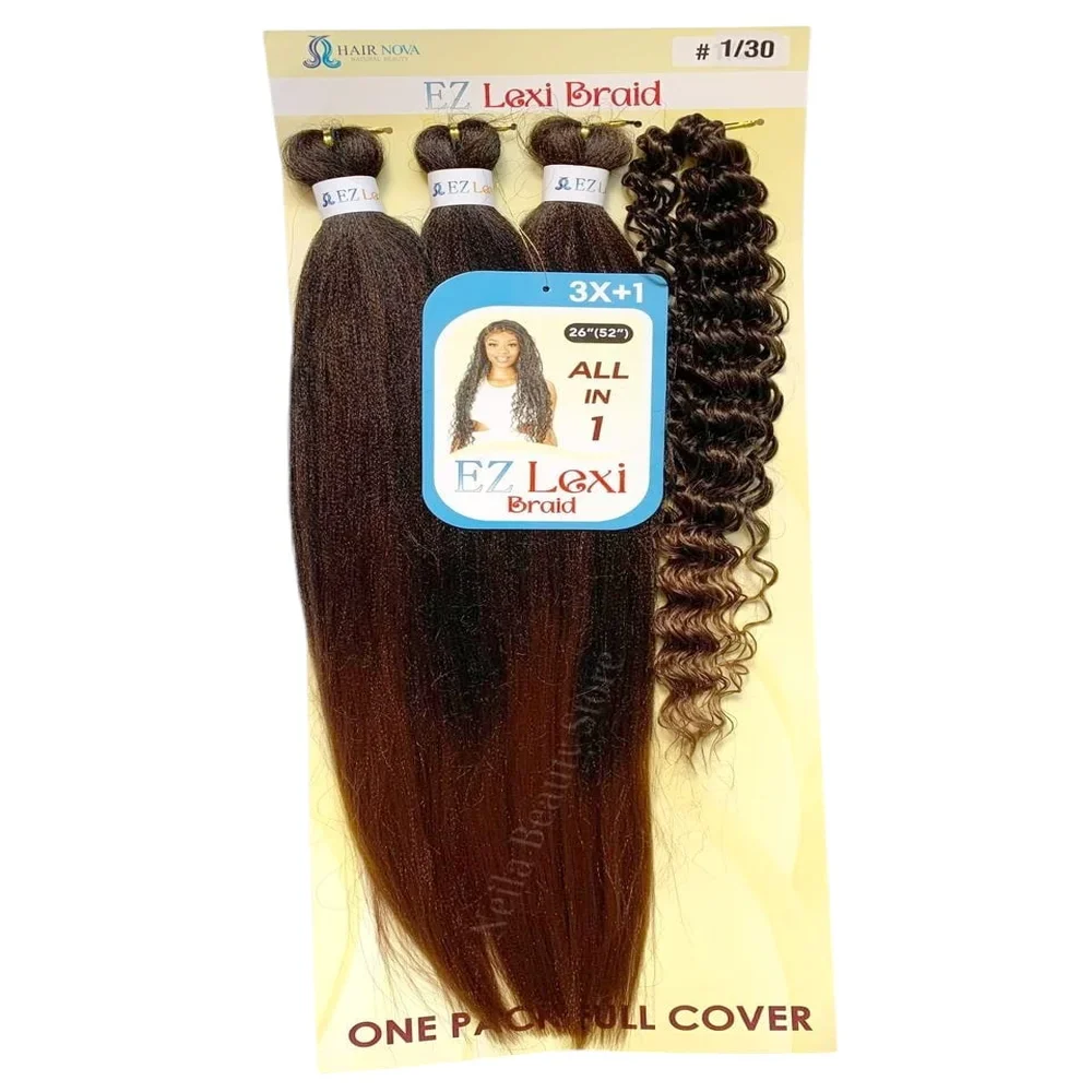 Hair Nova Ez Lexi Braid #1/30,26"(52") All in One