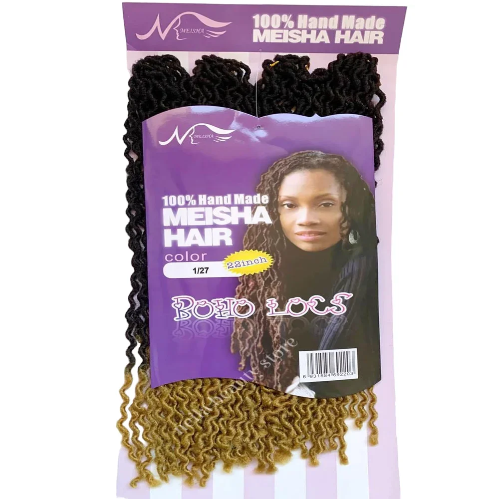 Meisha Hair 100% Hand Made boho Locs # 1/27 - 22"