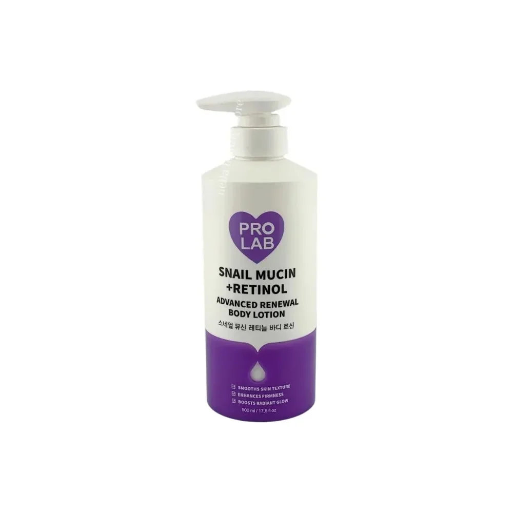 Pro-Lab-Snail-Mucin-Retinol-Advanced-Renewal-body-Lotion-500ml Pro Lab Snail Mucin+Retinol Advanced Renewal Body Lotion - 500Ml