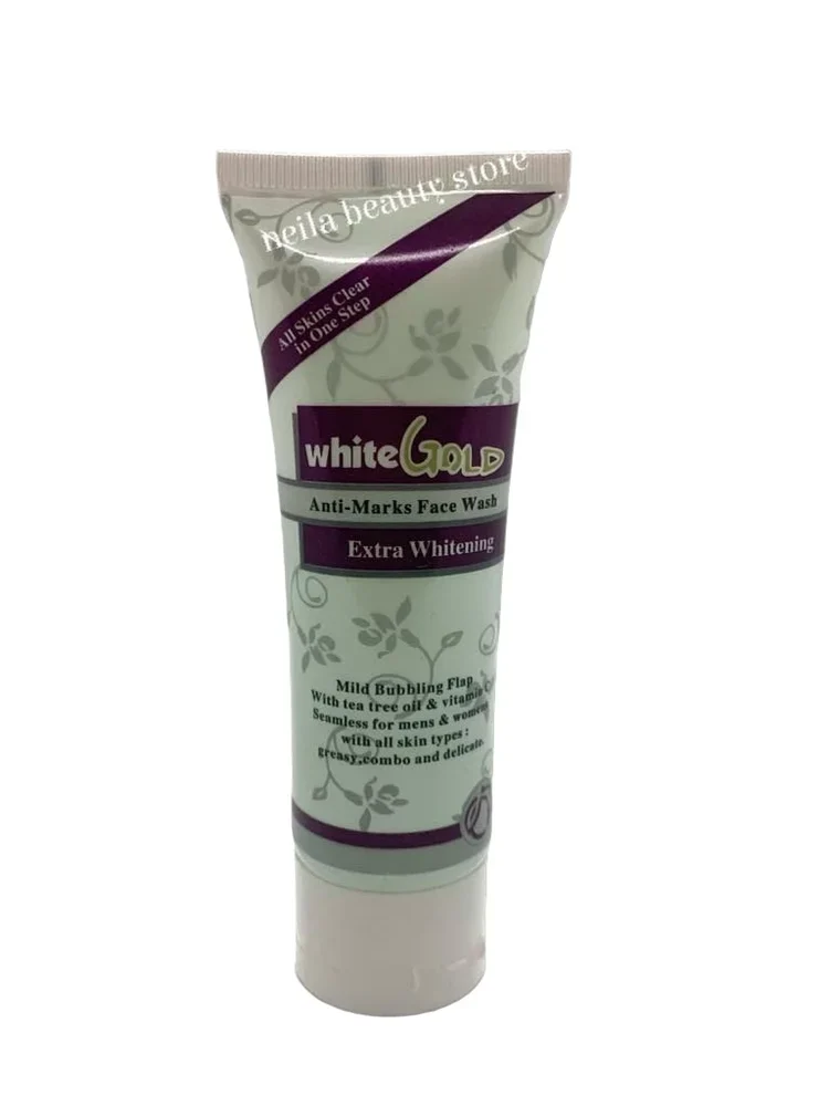White gold anti-marks face wash